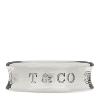 TIFFANY Sterling Silver 1837 Band Ring 50 5.5