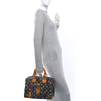 LOUIS VUITTON Monogram Multicolor Speedy 30 Black
