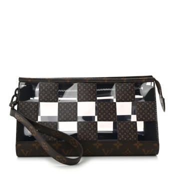 LOUIS VUITTON PVC Monogram Chess Standing Pouch LOUIS VUITTON PVC Monogram Chess Standing Pouch