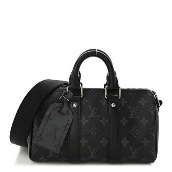LOUIS VUITTON Reverse Monogram Eclipse Keepall Bandouliere 25