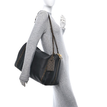 LOUIS VUITTON Grained Calfskin Monogram Express Travel Black