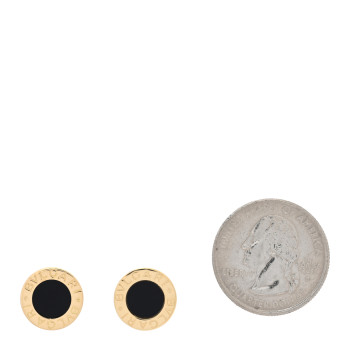 BULGARI 18K Yellow Gold Black Onyx BVLGARI BVLGARI Stud Earrings