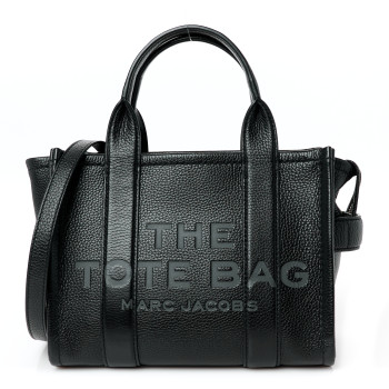 MARC JACOBS Grained Calfskin Small The Tote Bag Black