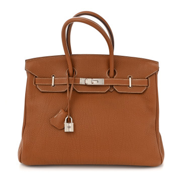 HERMES Togo Birkin 35 Gold