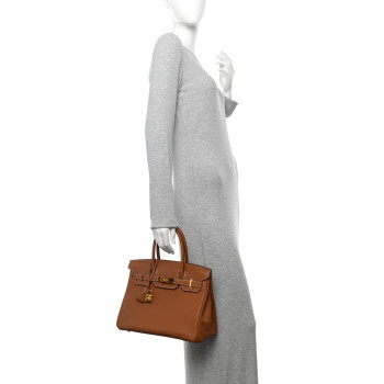 HERMES Togo Birkin 30 Gold