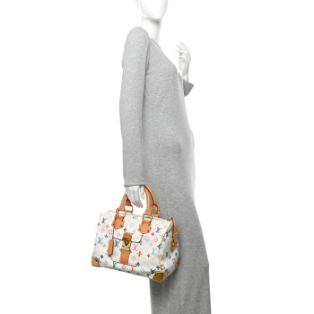 LOUIS VUITTON Monogram Multicolor Speedy 30 White