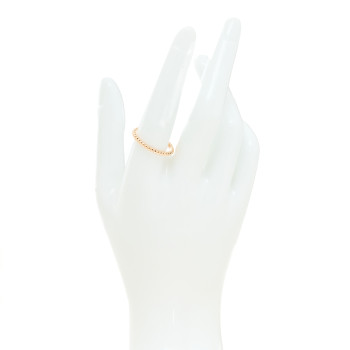 VAN CLEEF & ARPELS 18K Rose Gold Small Perlee Ring 59 8.75