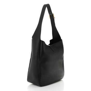 SAINT LAURENT Supple Calfskin Large Le 5 A 7 Soft Hobo Black