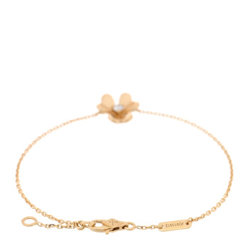 VAN CLEEF & ARPELS 18K Yellow Gold Diamond Mini Frivole Bracelet