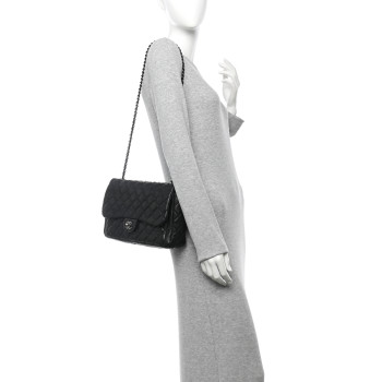 CHANEL Caviar Quilted Medium Now and Forever Flap  Black