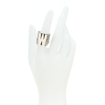 GUCCI Sterling Silver Letter W Ring 54 7