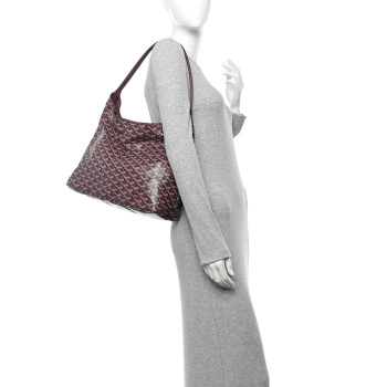 GOYARD Goyardine Boheme Hobo Burgundy