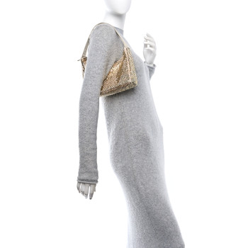 PRADA Satin Crystal Mini Re-Edition 2000 Bag Platino