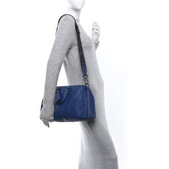 LOUIS VUITTON Monogram Taurillon Keepall Bandouliere 35 Blue