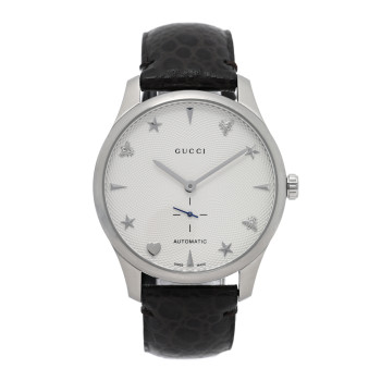 GUCCI Stainless Steel Alligator 40mm G-Timeless Charm Automatic Watch