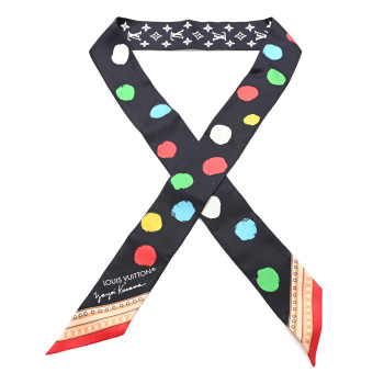LOUIS VUITTON LV X YK Silk Monogram Bandeau Black Multicolor