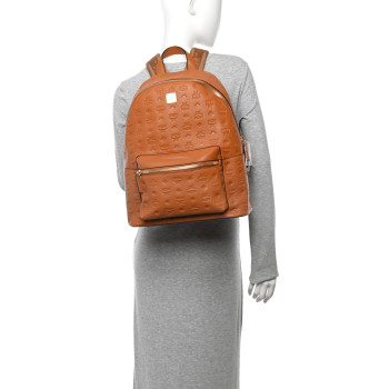 MCM Calfskin Ottomar Stark Backpack Cognac