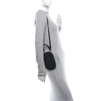 PRADA Tessuto Nylon Pocket Mini Bag Black