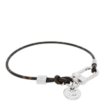 LOUIS VUITTON Monogram LV Clasp Bracelet