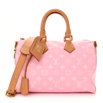LOUIS VUITTON Calfskin Monogram Speedy P9 Bandouliere 30 Candy