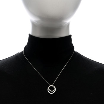 CARTIER 18K White Gold Diamond Etincelle De Cartier Pendant Necklace