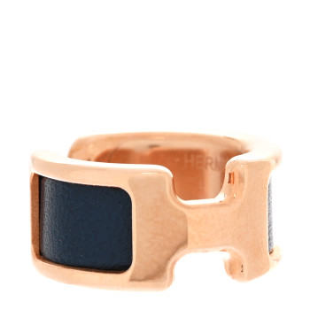 HERMES Box Olympe Ear Cuff PM Bleu De Prusse