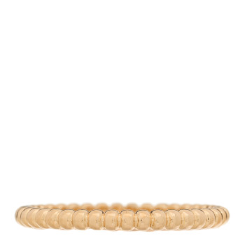 VAN CLEEF & ARPELS 18K Rose Gold Small Perlee Ring 59 8.75