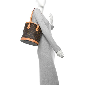 LOUIS VUITTON Monogram Petit Bucket 23