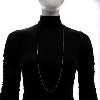 DAVID YURMAN Sterling Silver Black Diamond Pave Ball Station Necklace