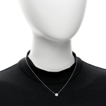 TIFFANY Platinum Diamond .16ctw Soleste Pendant Necklace