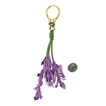LOEWE Calfskin Lavender Bag Charm Lavender