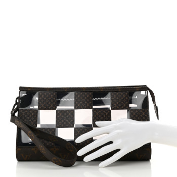 LOUIS VUITTON PVC Monogram Chess Standing Pouch LOUIS VUITTON PVC Monogram Chess Standing Pouch