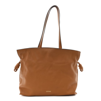 LOEWE Calfskin Large Flamenco Knot Bag Warm Desert