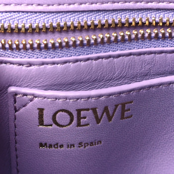 【関税&送料込】Loewe Mauve Goya Shoulder Bag Loewe Goya Medium Leather Shoulder Bag Women Purple One Size