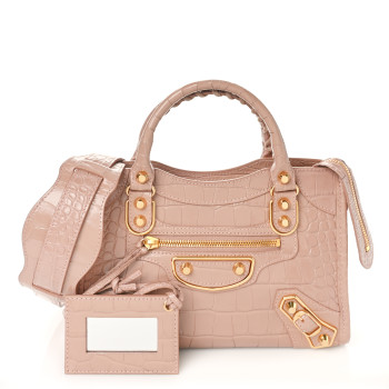 Balenciaga ベージュ ミニシティ　ゴールド 42268b578db1a3793cbc0e532441ea