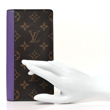 LOUIS VUITTON Monogram Brazza Wallet Purple