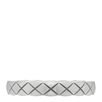 CHANEL 18K White Gold Mini Coco Crush Ring 53 6.25