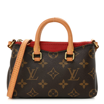 LOUIS VUITTON Monogram Nano Pallas Cherry LOUIS VUITTON Monogram Nano Pallas Cherry