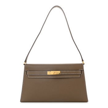 HERMES Madame Calfskin Kelly Elan Etoupe