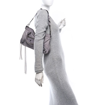 BALENCIAGA Agneau Lizard Embossed Classic Hardware First Fer