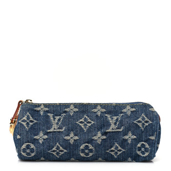 LOUIS VUITTON Monogram Denim Speedy GM Pochette Case