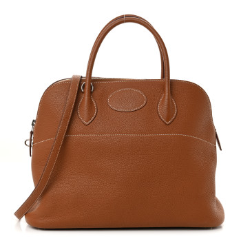 HERMES Taurillon Clemence Bolide 35 Gold