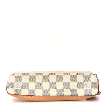 LOUIS VUITTON Damier Azur Elizabeth Pencil Pouch Rose Ballerine