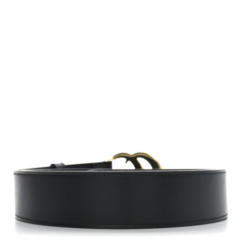 GUCCI Plutone Calfskin Double G 40mm Belt 105 42 Black
