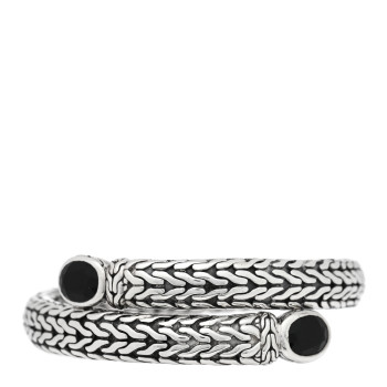 JOHN HARDY Sterling Silver Black Onyx Coil Bracelet