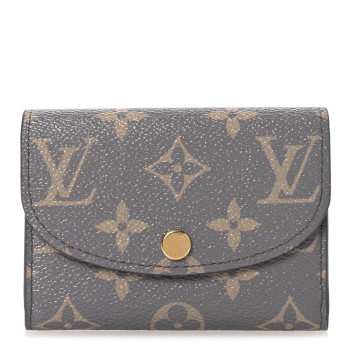 LOUIS VUITTON Monogram Rosalie Coin Purse Trianon Gray