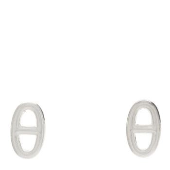 HERMES Sterling Silver TPM Farandole Earrings