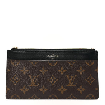 LOUIS VUITTON Monogram Slim Purse Black