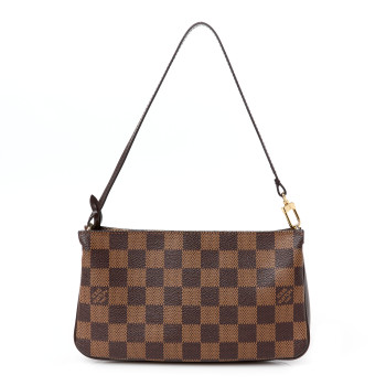 LOUIS VUITTON Damier Ebene Navona Pochette Accessories