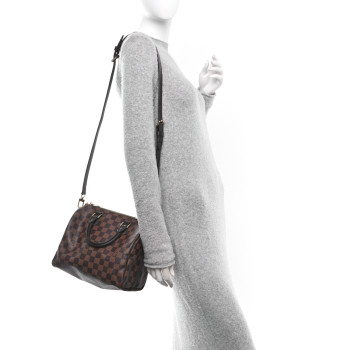 LOUIS VUITTON Damier Ebene Speedy Bandouliere 25